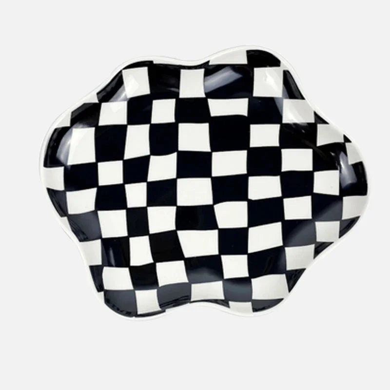 Checkered Bloom Trinket Dish