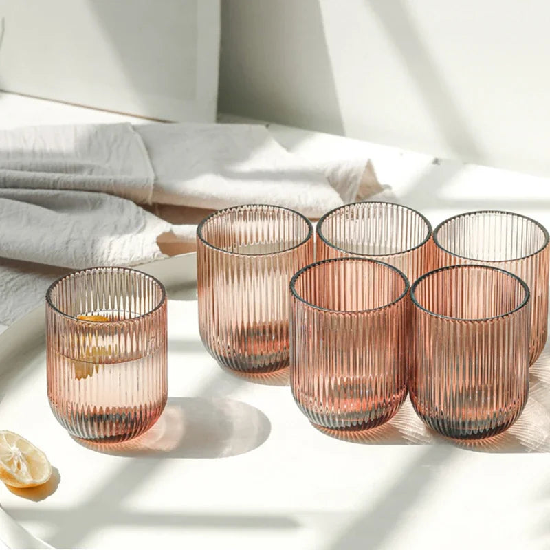 The Verona Ribbed Glasses (Set of 6)