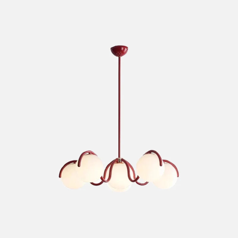 Magic Bean Globe Pendant Lamp Red