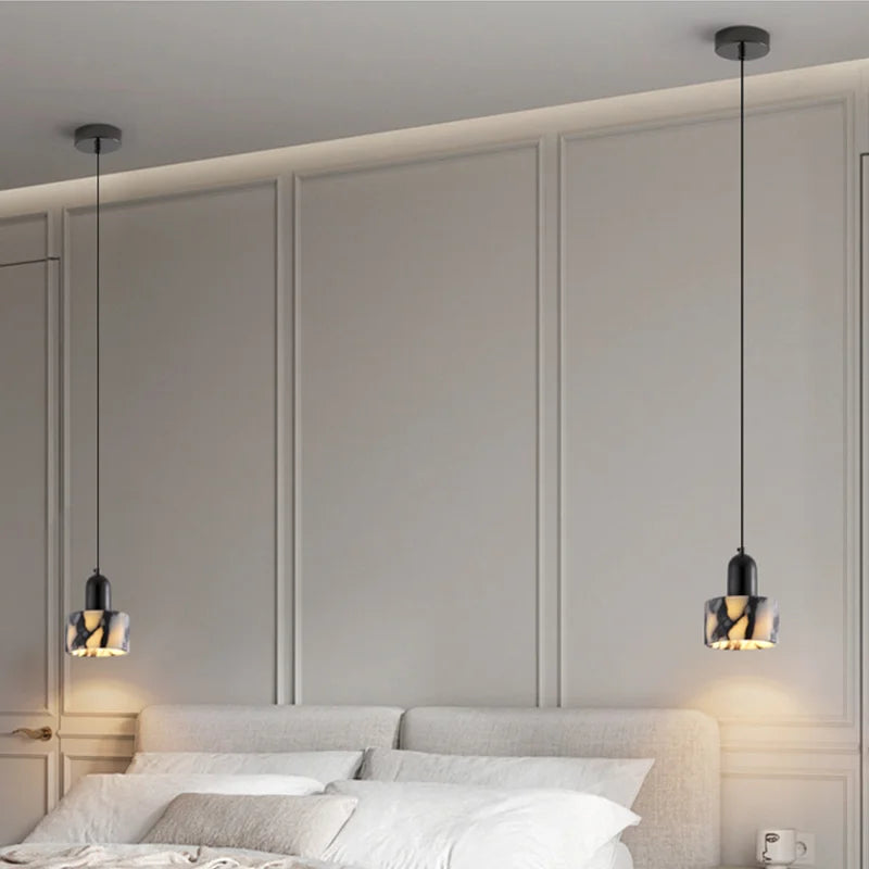Carrara Marble Eclipse Lamp