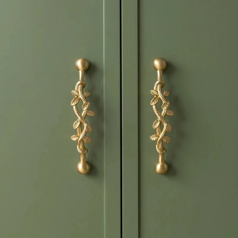Willowvine Brass Cabinet Pulls