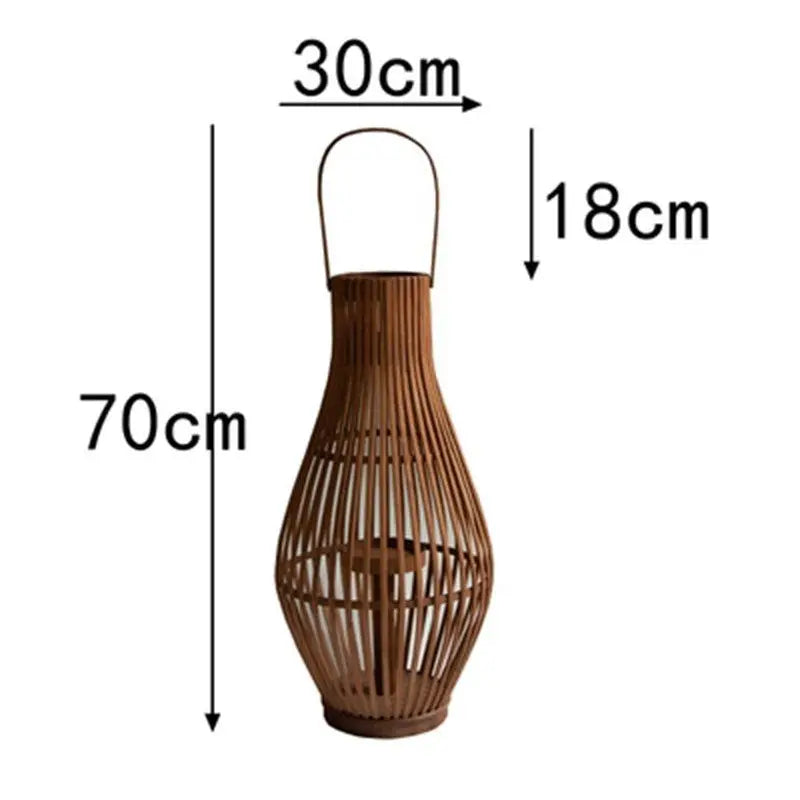 Flameless Candlestick Floor Lantern