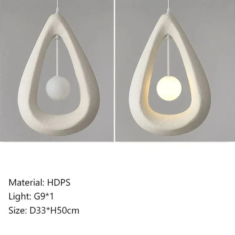 Wabi Sabi Tear Pendant Light Pyramid