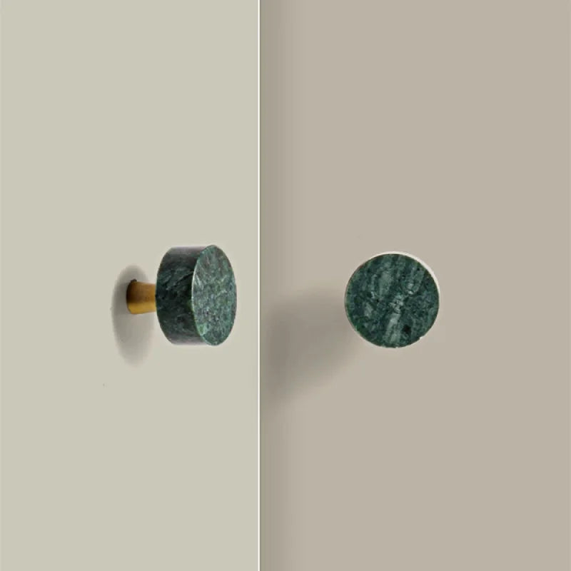 Emerald & Alabaster Knob & Bar Pulls
