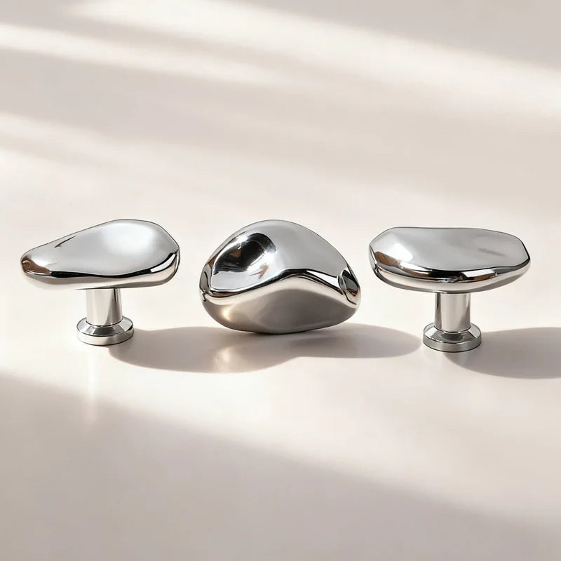 Molten Pebble Cabinet Knob