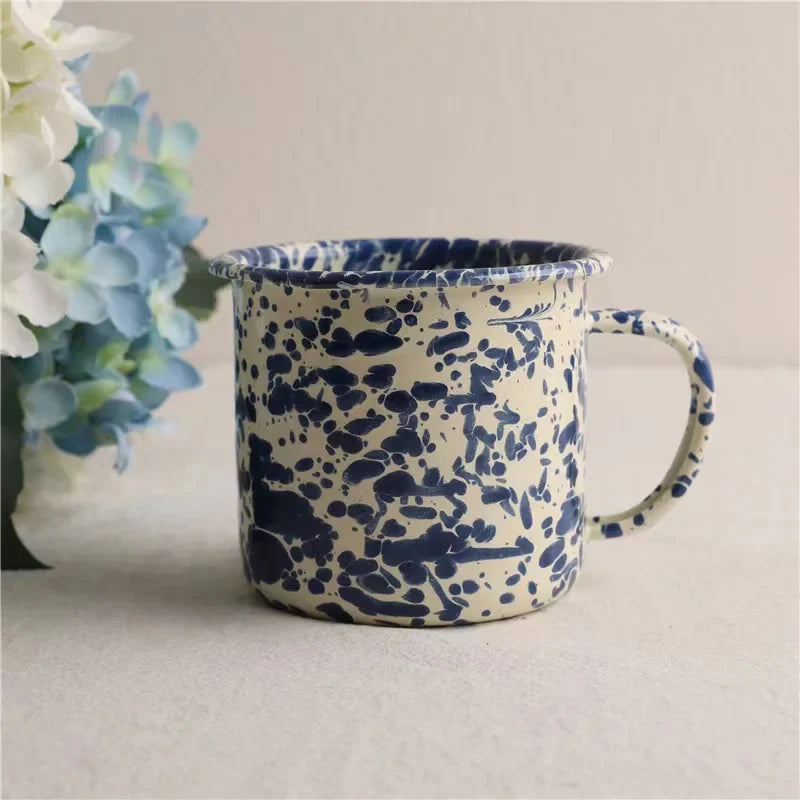 Homebound Enamel Mugs Navy Blue