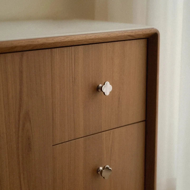 Clover Brass Cabinet Knob