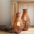 Flameless Candlestick Floor Lantern