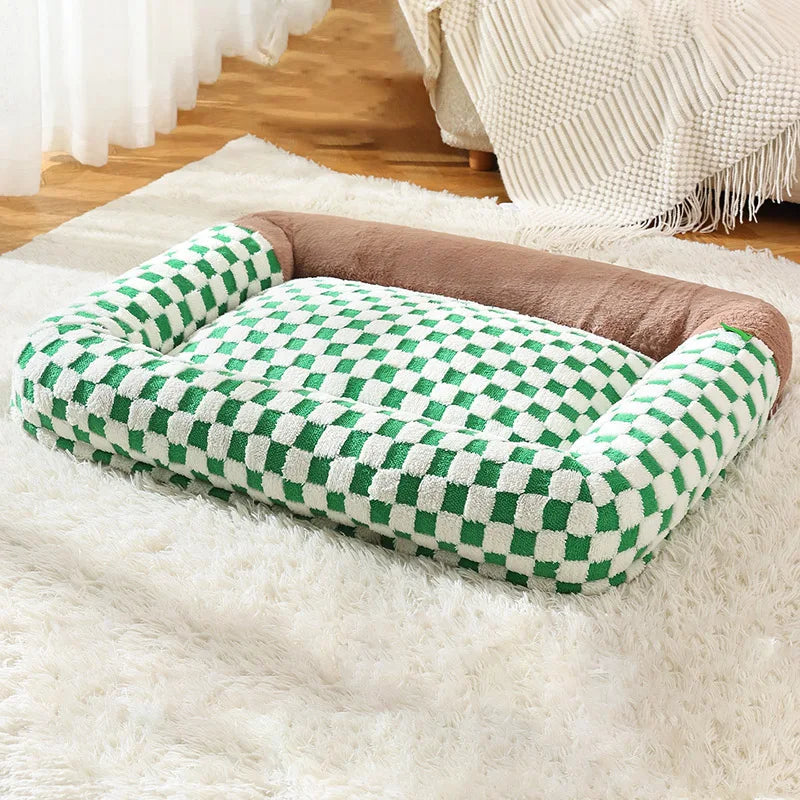 Checker Nest Pet Bed