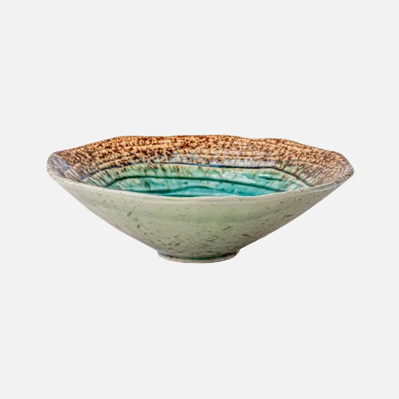 Kairo Ripple Glaze Serving Bowl