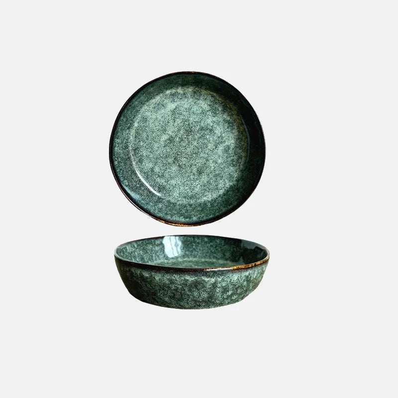 Seafrost Ceramic Ramen Bowl Green