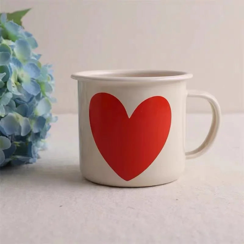 Homebound Enamel Mugs Red Heart