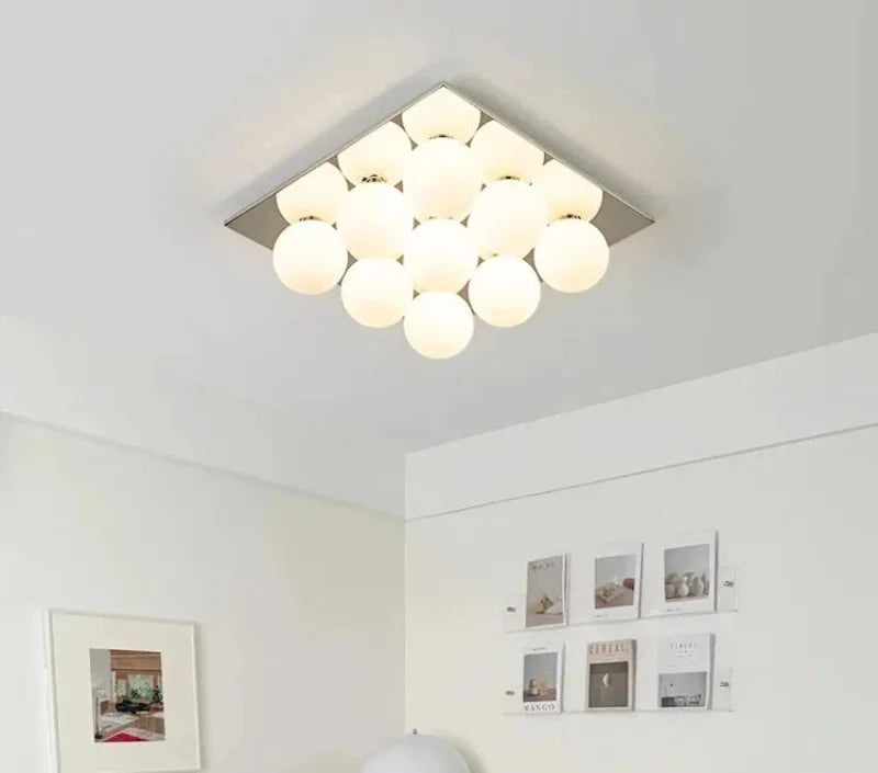 Sphere Grid Flush Mount
