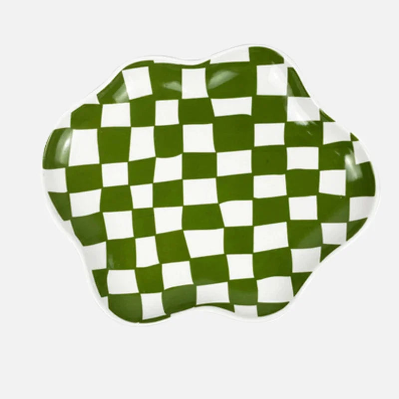 Checkered Bloom Trinket Dish