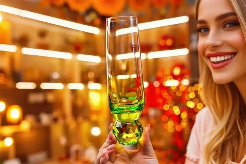 Kaleidoscope Orb Champagne Flutes