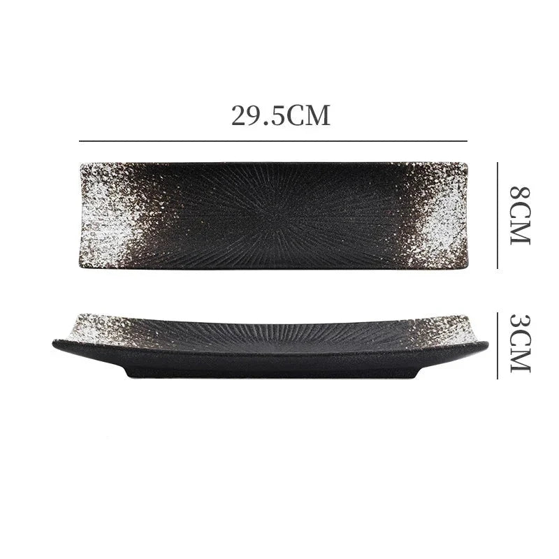 Minimalist Sushi Plates White
