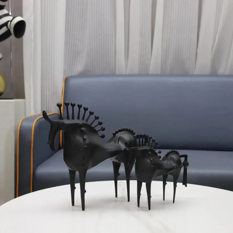 Equinox Metal Horse Sculptures