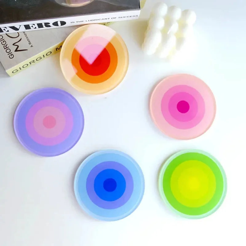 Ombre Rings 5-Piece Coaster Set