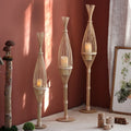 Woven LED Candlestick Lanterns