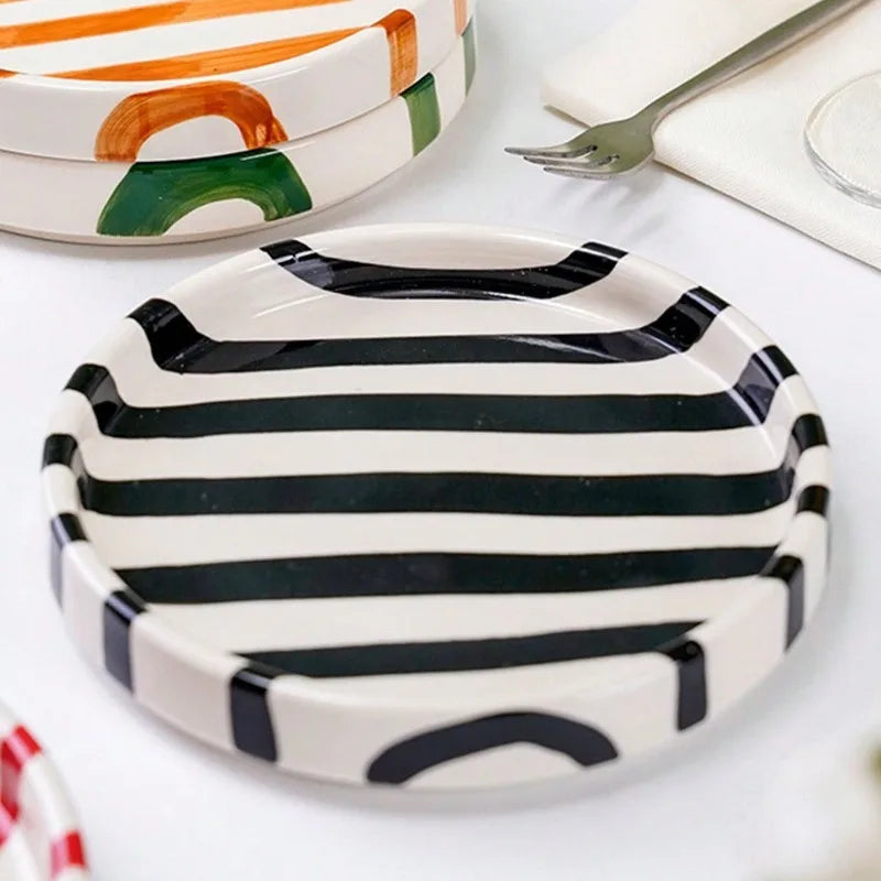 Atelier Stripe & Curve Plate