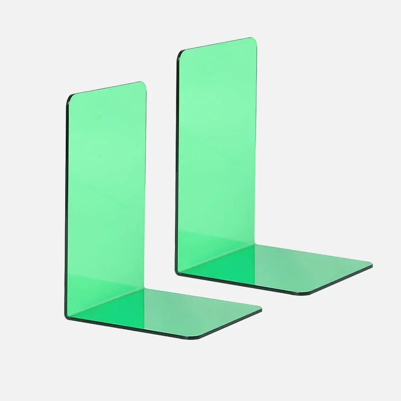 Lumina Acrylic Bookends Green