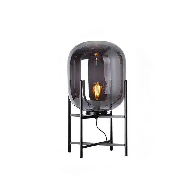 Pulpo Glass Table and Floor Lamp Smoke Large Table Lamp