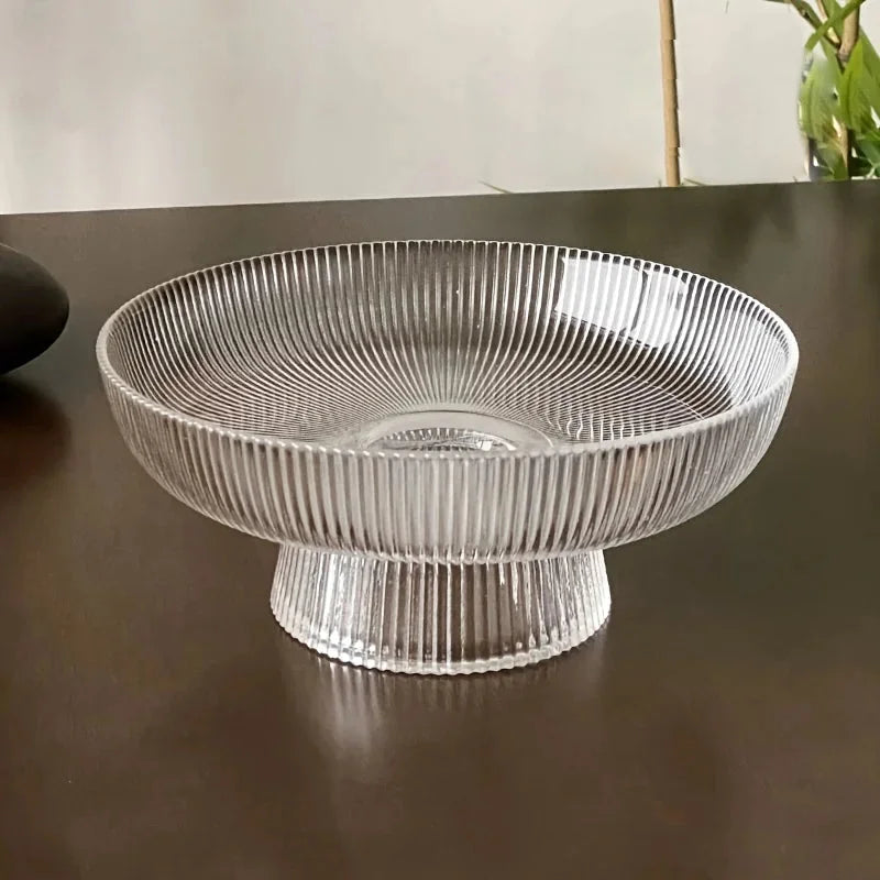 Celeste Pedestal Glass Bowl Large