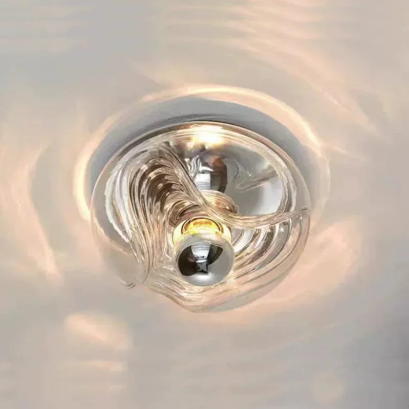 Swirl Wave Wall Sconce Clear
