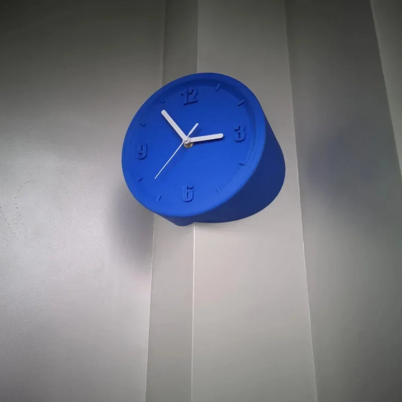 Axis Corner Wall Clock Blue Outer Numbered