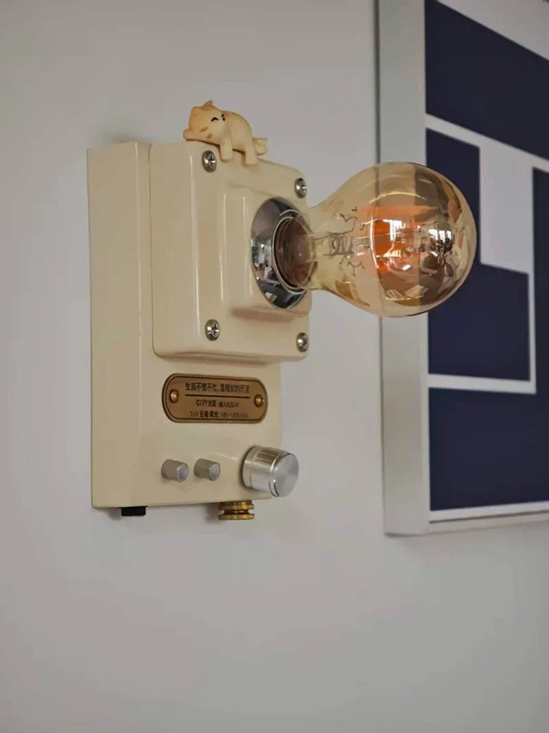 Retro Dial Wall Sconce
