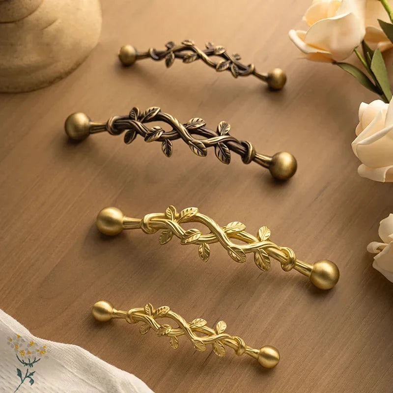 Willowvine Brass Cabinet Pulls