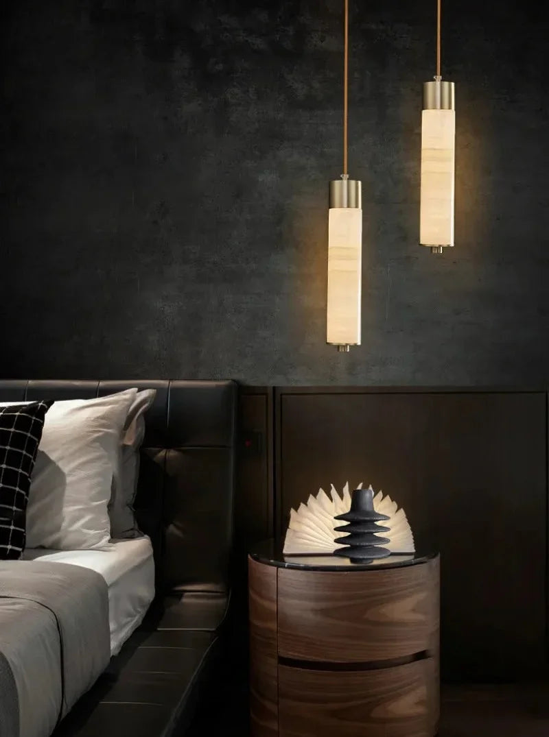Marble Pillar Pendant Light