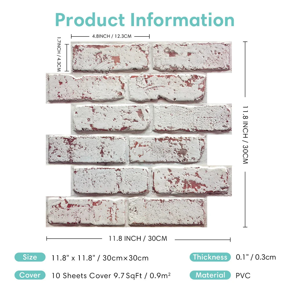 Faux Brick Wall Panel
