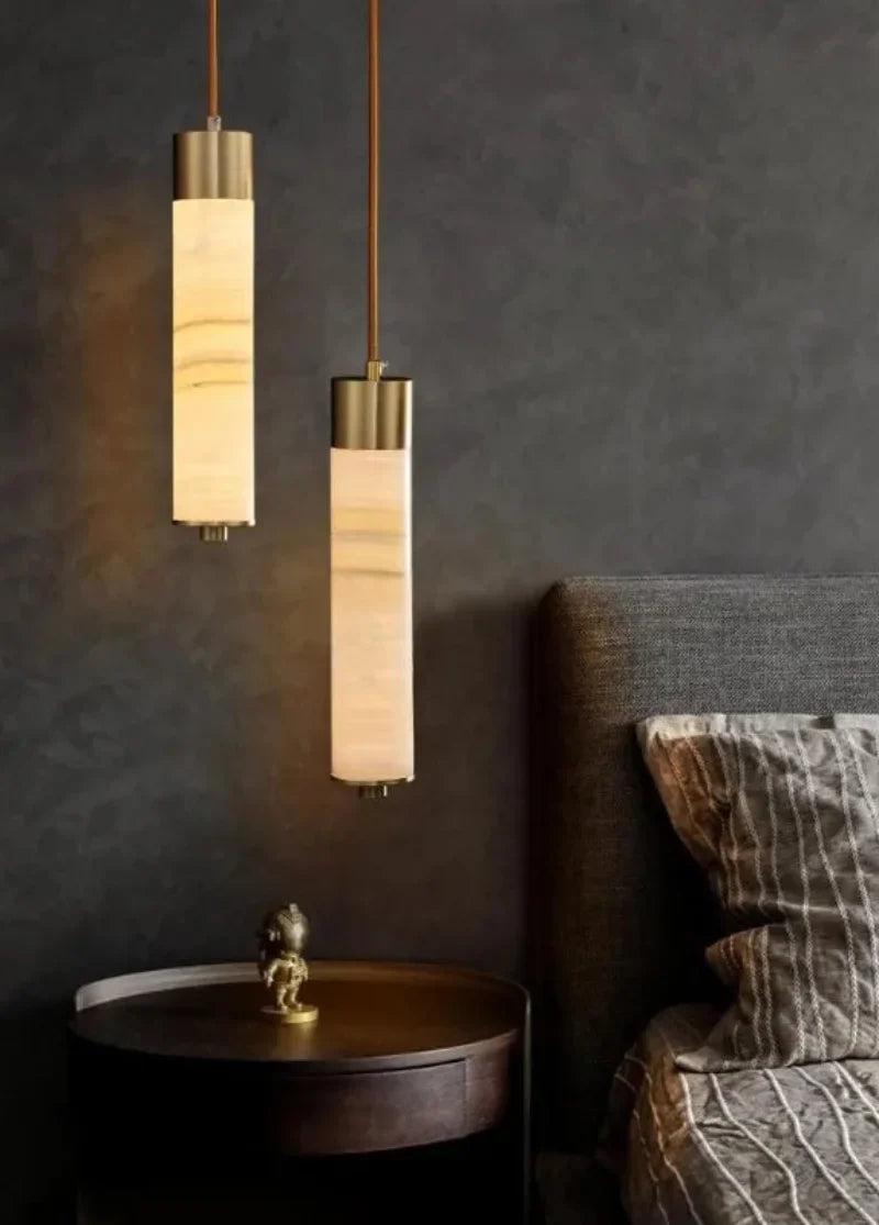 Marble Pillar Pendant Light
