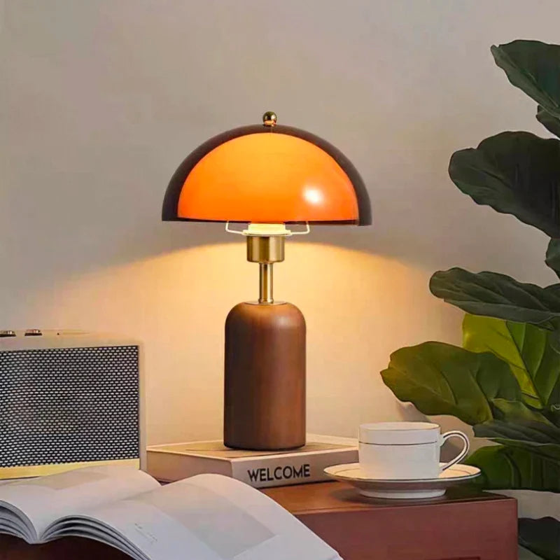 Amber Dome Table Lamp