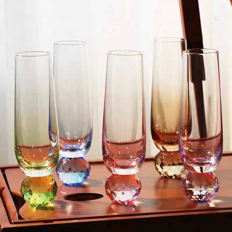 Kaleidoscope Orb Champagne Flutes