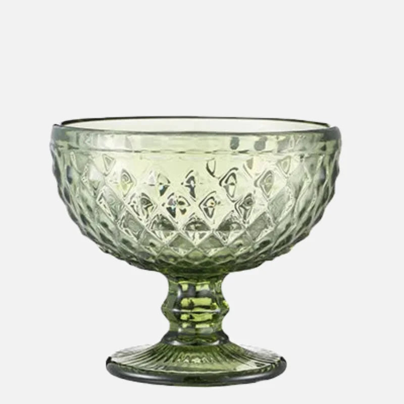 Gemcut Dessert Chalice Green Triangle