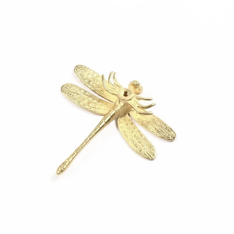 Gilded Dragonfly Cabinet Handle