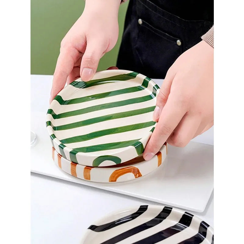 Atelier Stripe & Curve Plate
