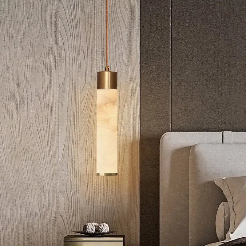 Marble Pillar Pendant Light