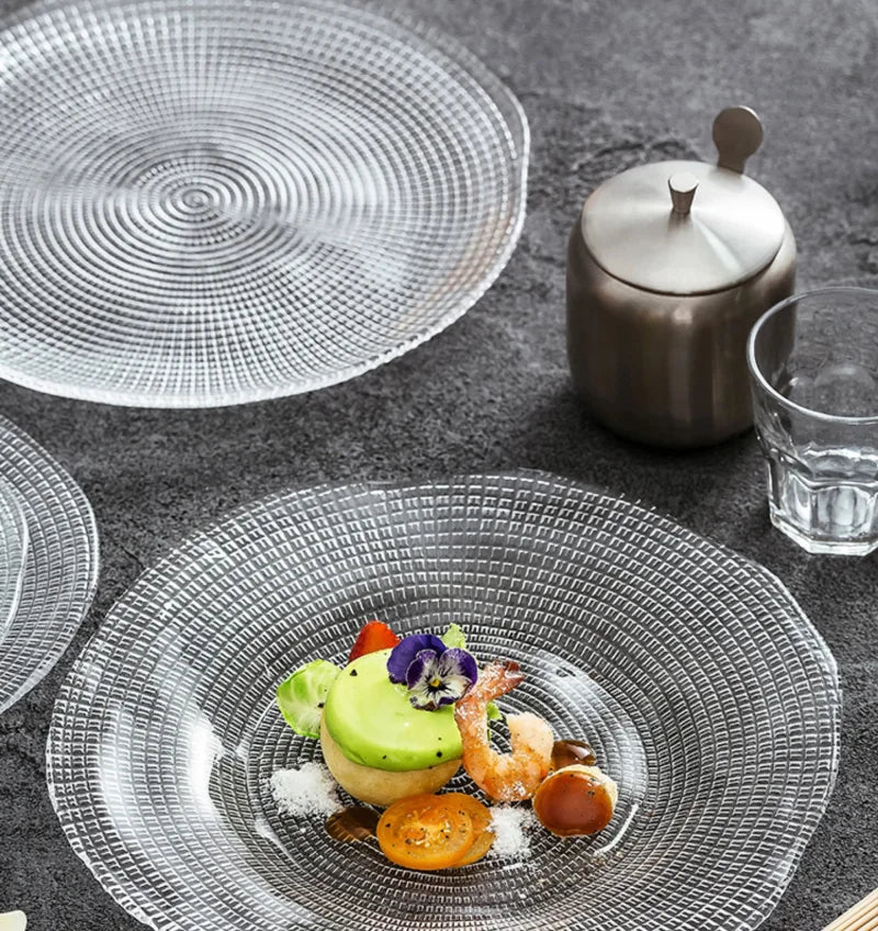 Lattice Glow Glass Plates