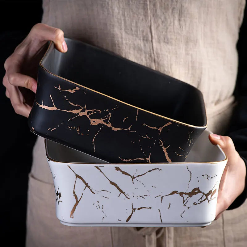 Marble Serving Bowl