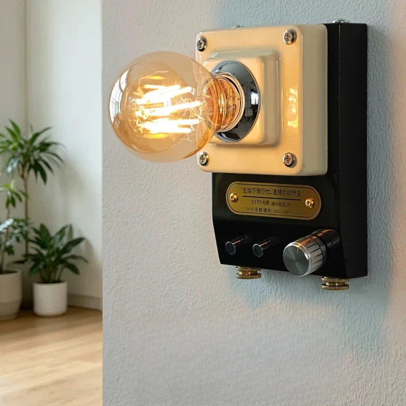 Retro Dial Wall Sconce