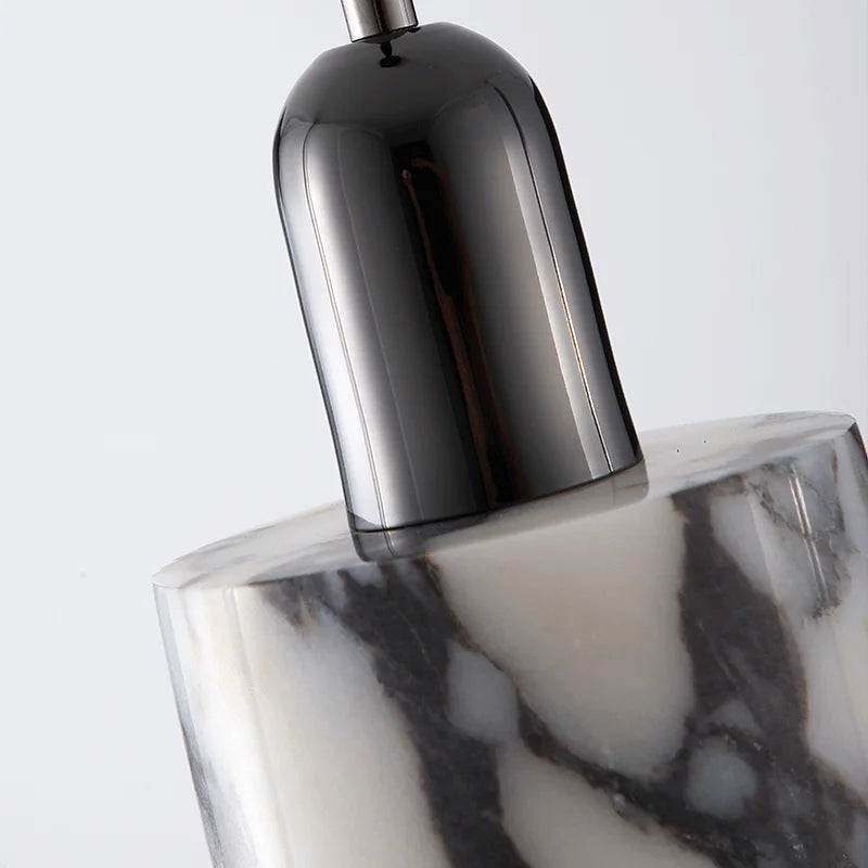 Carrara Marble Eclipse Lamp
