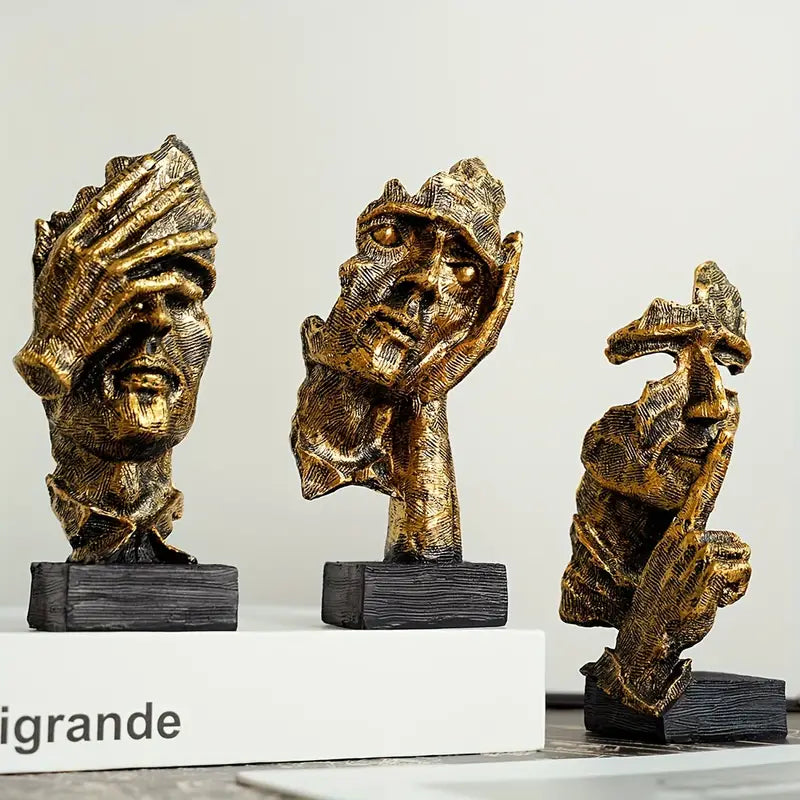 Meditations™ - 3pcs Sculpture Set Gold