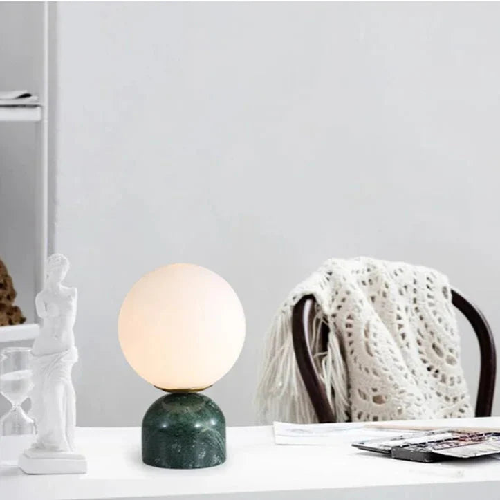 Arctic Stone Orb Lamp