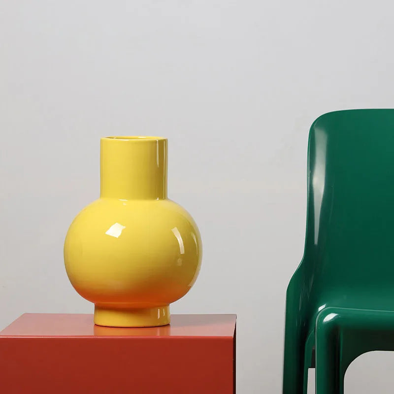 Orbita Glazed Ceramic Vase