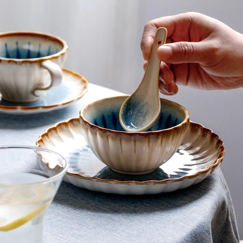 The Azure Petal Dinnerware Set