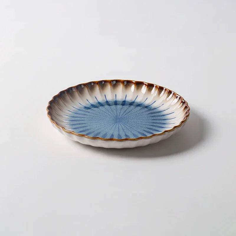 The Azure Petal Dinnerware Set Plate Medium