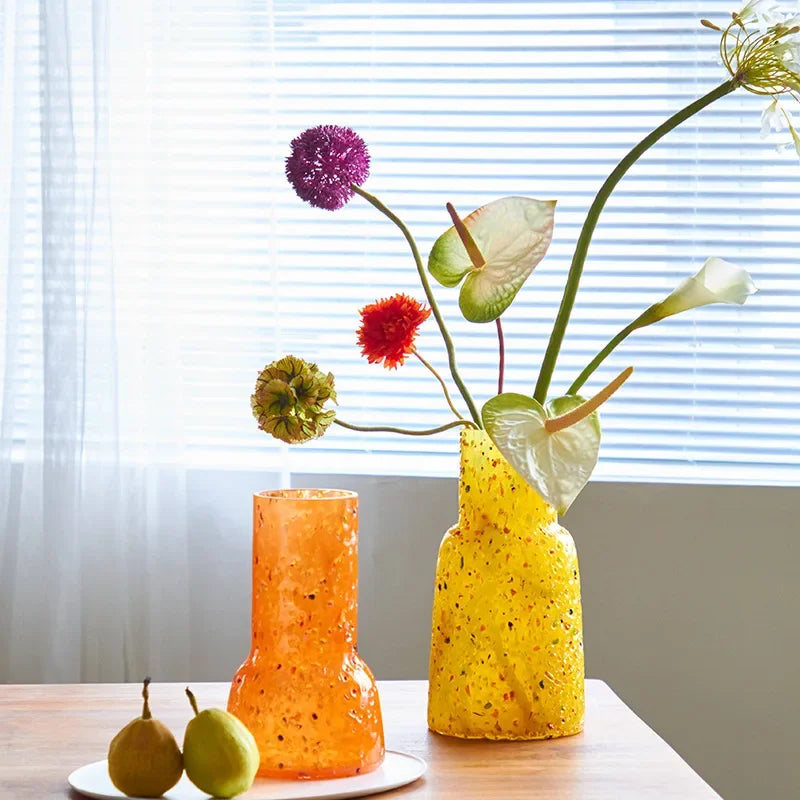 Confetti Pop Textured Glass Vase